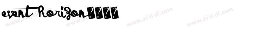 Event Horizon字体转换